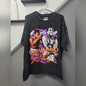Mens Muhammad Ali Short Sleeve Graphic T-Shirt Size XXL Black 100% Cotton